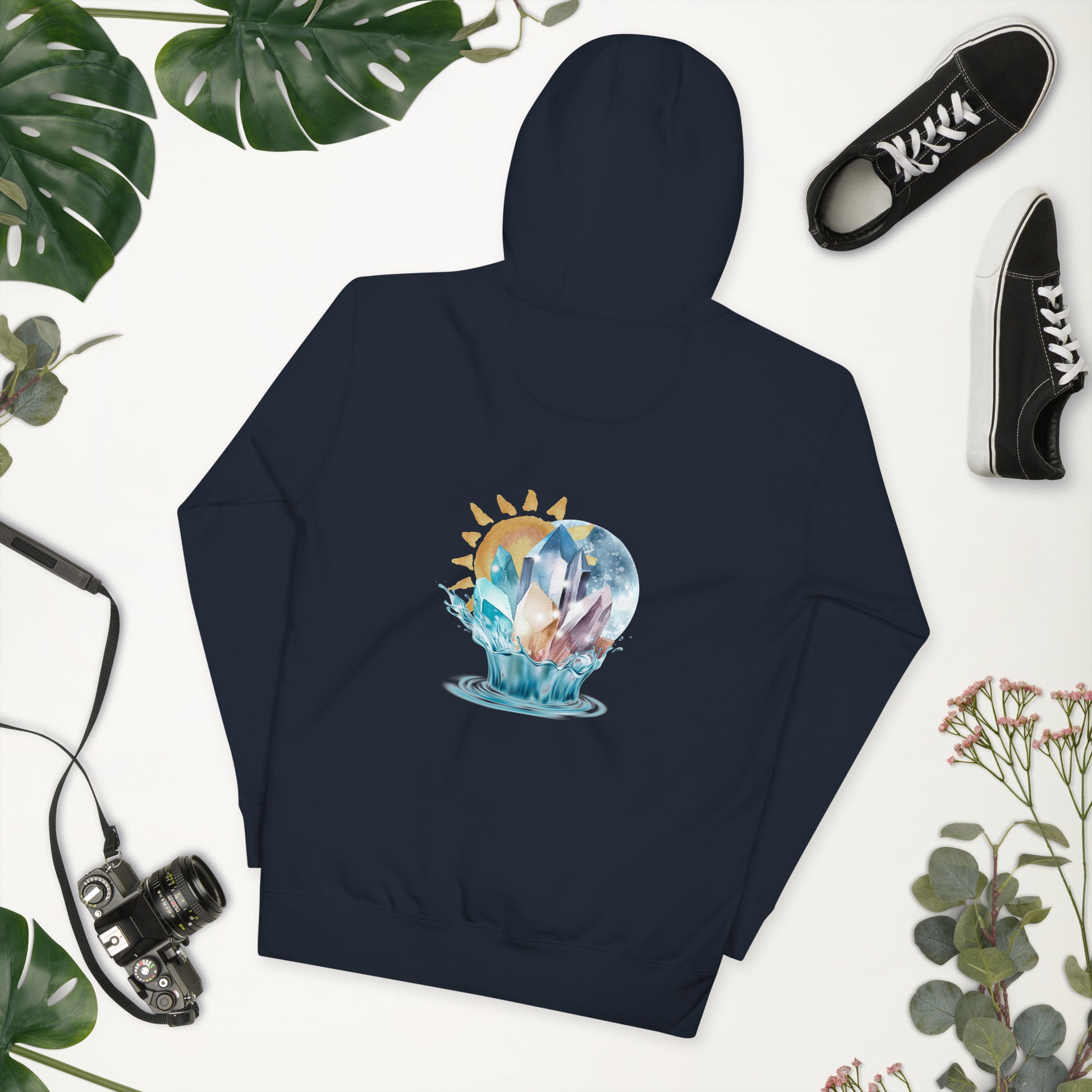 Celestial Harmony navy blue Unisex Hoodie