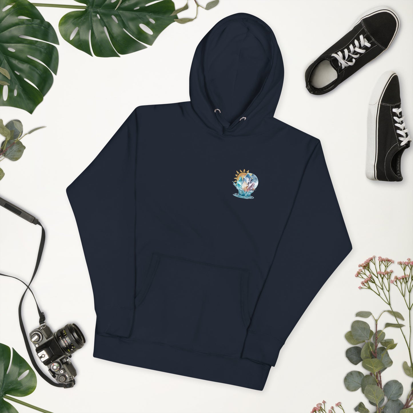 Celestial Harmony navy blue Unisex Hoodie