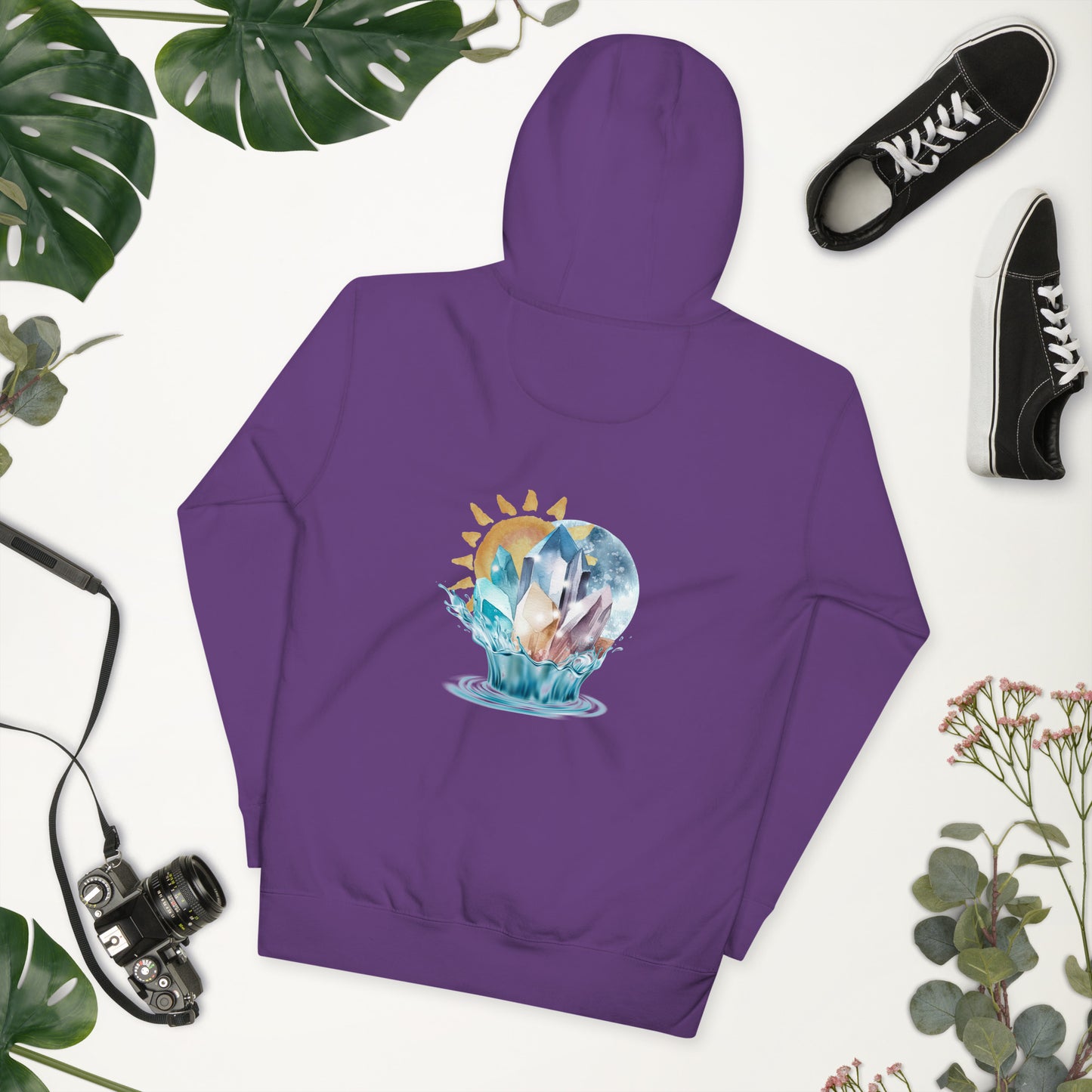 Celestial Harmony Purple Unisex Hoodie