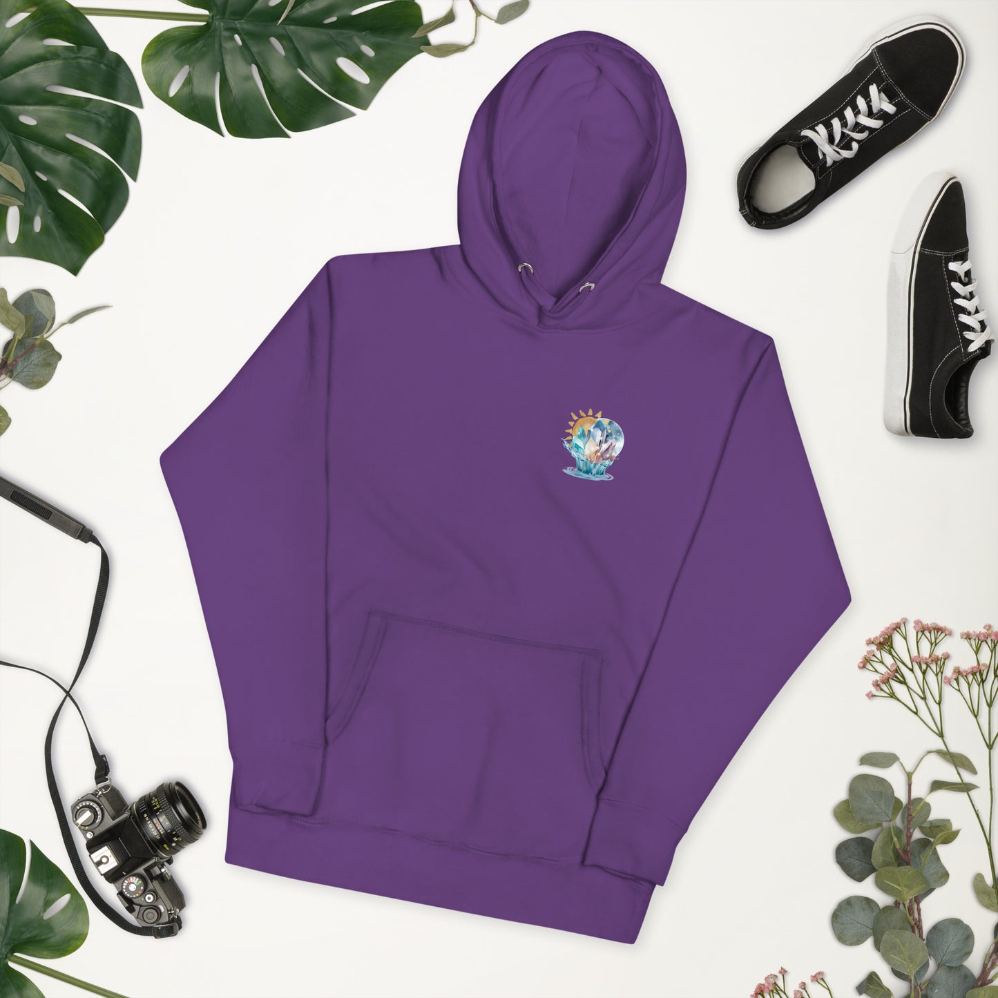 Celestial Harmony Purple Unisex Hoodie