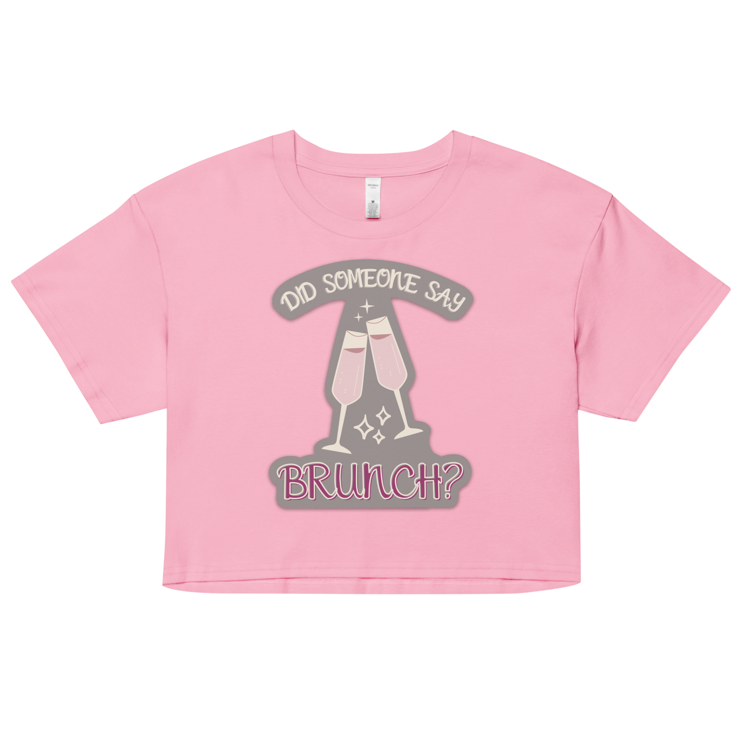 Brunch Designed Bubblegum Women’s crop top