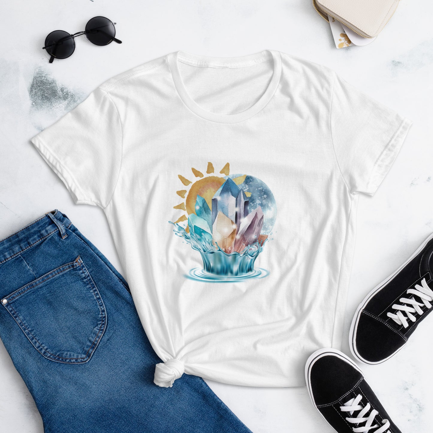 Celestial Harmony White Women's short sleeve t-shirt